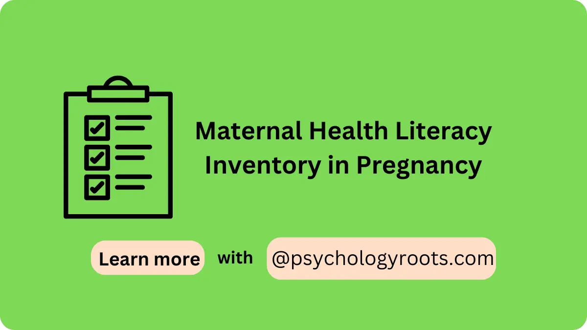 Maternal Health Literacy Inventory in Pregnancy